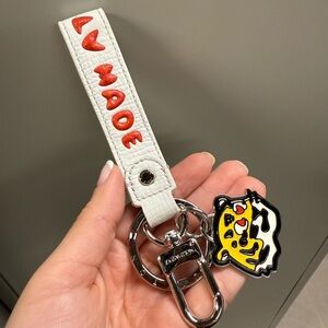 LOUIS VUITTON NIGO collaboration Dragonnes-LV MADE Strap Bag Charm Key Holder